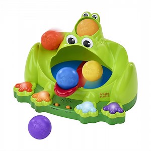 Bright Starts Poppin' Ball Frog Ball Play Toy, Unisex, Infant