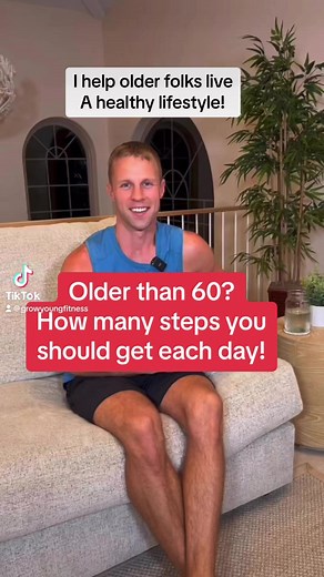 33K views · 808 reactions | How many steps should you get each day? If you are over the age of 50 you should get at least 7,000 steps per day. Staying active as you age is one of the most important things you can do for your overall health. I help seniors live a healthy lifestyle. Follow for more health tips and exercises! #seniorfitness #healthtips #healthylifestyle #fitnesstips | Grow Young Fitness | Facebook