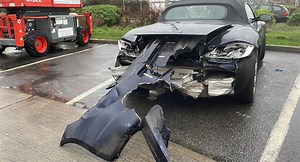 Porsche Boxster Owner Thought It Was Fine Driving Like This After Crash | Carscoops