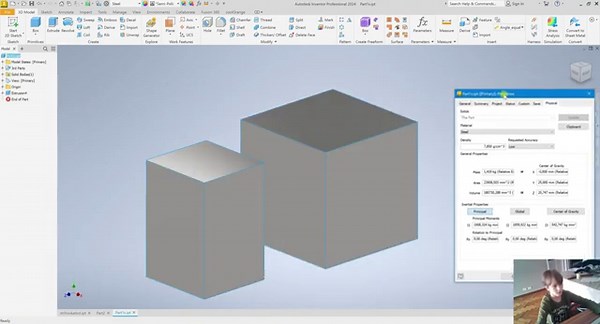 How to Measure the weight of a Part in Autodesk Inventor