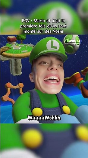 Mario and Luigi the first time they rode Yoshi! #anyme #yoshi #montage #humor