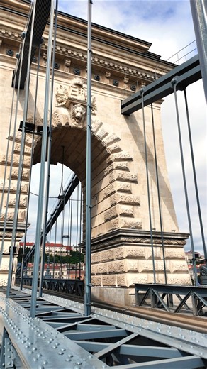 Budapest's Iconic Chain Bridge 🇭🇺✨