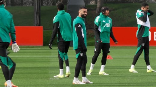 Salah back at Liverpool training after AFCON duty