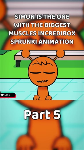 Simon Shows Off His Huge Muscles in Sprunki Animation