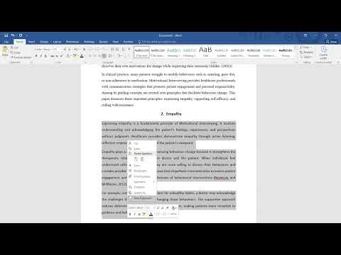 How to do an Assignment Using Microsoft word Part IV