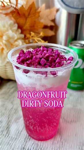 Dragonfruit Coconut Dirty Soda 💗🥥 | Easy Sprite Recipe