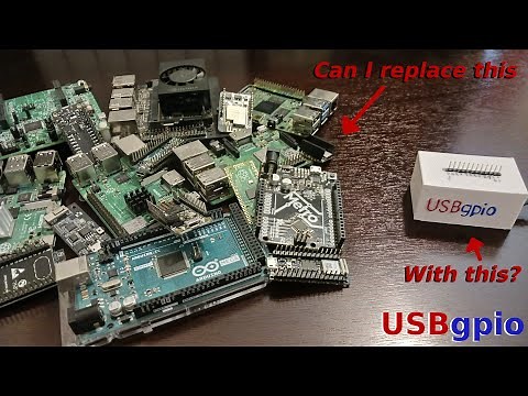 Add Python programmable GPIO pins to any computer with USBgpio