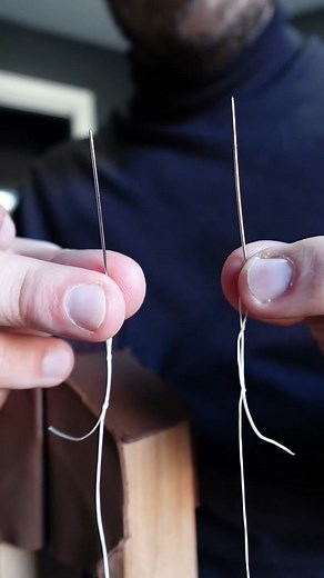 Norwegian Chain Stitch Tutorial - Leather Crafting DIY