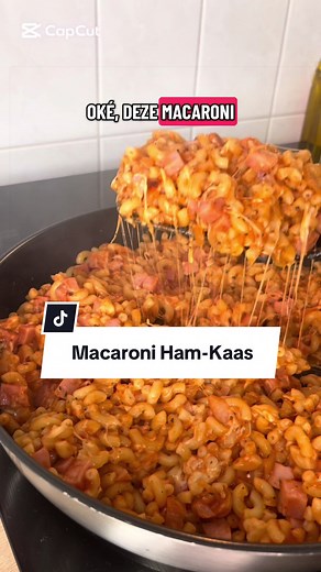 Ham en kaas macaroni recept — zoals vroeger (4 porties)
