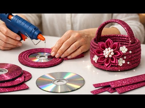 ♻️ Don't throw away your old CDs / Old CDs Turned into Beautiful Home decor ✨ / Genius DIY idea