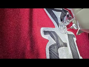 Finishing up a wrestling singlet!