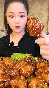85K views · 2.6K reactions | Spicy Crispy Baked Chicken Wings - Mukbang Eating Challenge | Yi Eating | Facebook