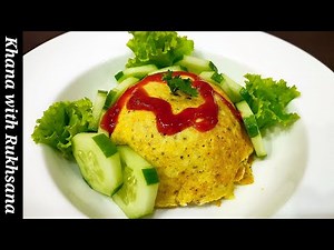 Omurice (Omelette Rice)|Omurice korean Recipe by khana with Rukhsana|