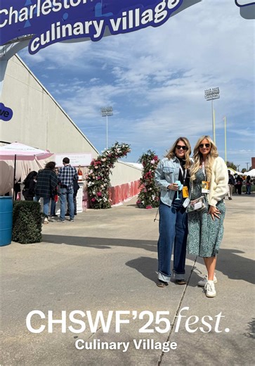 • CHSWF • 2025 Culinary Village • Charleston, SC • Serving up some of the best bites and sips of the festival - this is a peek back at this year’s Culinary Village! Did I enjoy the Culinary Village Friday, Saturday, and Sunday? Duh! Highlights included the first ever pop-up restaurant featuring @Chefshellnb and @Saratoga Water, a Prosecco bell from @CastelloDelPoggio, and DELICIOUS bites from local and visiting chefs! This was the first year @Charleston Wine Food hosted the Culinary Village at T