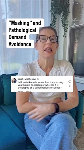 “Masking” is THE PRIMARY reason that PDA is so misunderstood. It is why it is so incredibly hard for parents to get support and an autism diagnosis. It is why family and friends “don’t see it” It is why parents get blamed for their PDA child or teen’s behavior (“They don’t act like that with me” or “We can’t be responsible for what happens in the home - they are fine here at school). To truly understand PDA, we have to understand how neuroception and the nervous system works. Remember - Fawn/app
