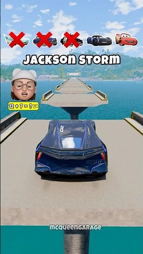💛McQueen vs Jackson Storm vs Doc Hudson vs Sheriff vs Flo Car #26 💥💨#cars #beamingdrive