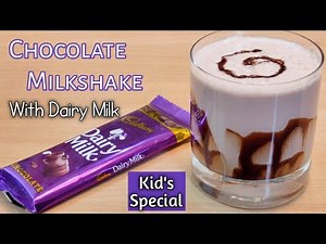 How to Make Chocolate Milkshake from Cadbury Dairy Milk | Dairy Milk Chocolate Shake Recipe for Kids
