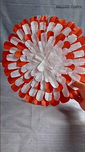 DIY Paper Flower Wall Decoration 🌸 Easy Handmade Paper Craft | Room Decor Idea