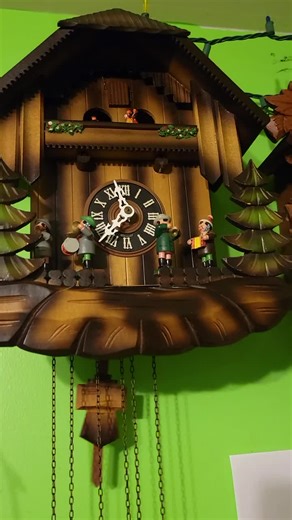 1980's Regula Cuckoo clock strikes 12#clock #antiqueclock