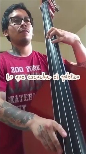 lo que escucha el público vs. lo que escucha el contrabajista