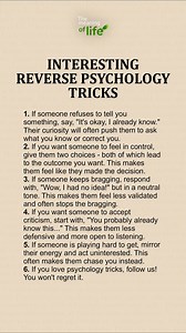 31K views · 183 reactions | Interesting Reverse Psychology Tricks | The meaning of life | Facebook