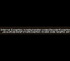Как исправить ошибку internal exception io.netty.handler.codec.decoderexception в майнкрафт?