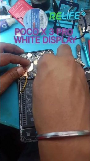 Poco x3 pro white display solved