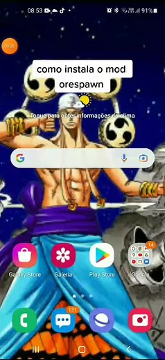 Instalação do Mod Orespawn no Celular