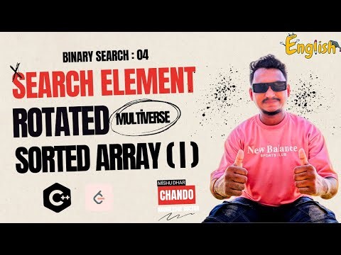 BS-04: Search in Rotated Sorted Array I | Binary Search | KNOWLEDGE DOCTOR