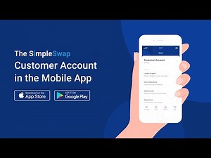 Customer Account in the SimpleSwap Mobile App