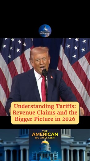 The American DC Analyzer on Instagram: "Understanding Tariffs: Revenue Claims and the Bigger Picture in 2026 Tariffs are taxes on imported goods, designed to generate federal revenue and influence trade. In a recent address to House Republicans, the President highlighted substantial tariff inflows, claiming over $650 billion collected, tying it to budget impacts. Official data shows FY 2025 customs duties around $195–217 billion—a record increase from prior years—with early 2026 collections cont