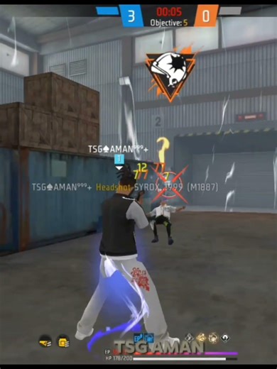 Free fire freestyle gameplay walkthrough skill // TSG AMAN #garenafreefire#viralshort#youtubeshorts