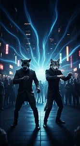 Epic Wolf & Panther Dance Battle! 🐺🐈‍⬛