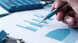 Analyzing Financial Data | Premium Stock Video Footage