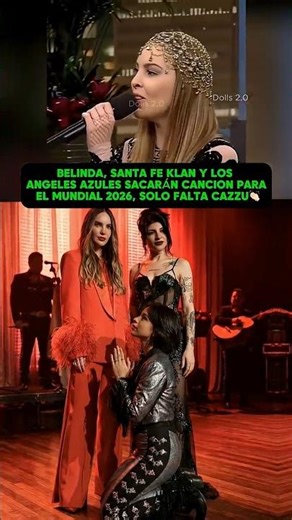 BELINDA, Santa Fe Clan y los Angeles Azules Sacarán canción para el mundial 2026✅