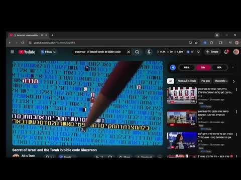 The Secret Of Israel is the Torah Messiah in Bible Code Matityahu Glazerson