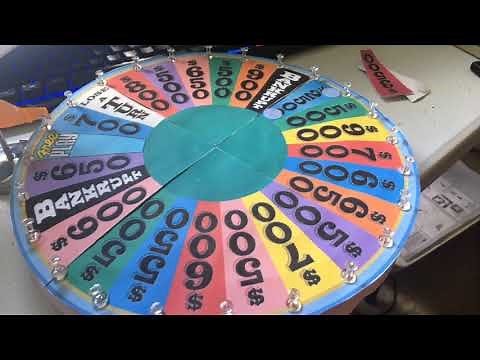 Rundown of How I made the DIY Wheel of Fortune wheels.