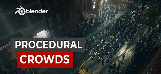 How to use the Procedural Crowd Add-on for Blender