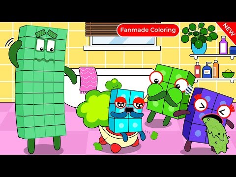Yes Yes Go Poo Poo NB 6! Numberblocks Fanmade Coloring Story