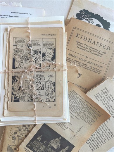 Vintage Book Pages Bundle, Unique Paper Ephemera for DIY Projects, Antique Paper Collection for Crafting, Perfect for Scrapbooking & Art - Etsy