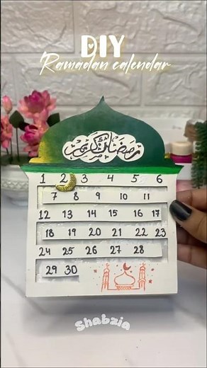 Ramadan Day Tracker Craft🌙 |#shorts #craft #diy #ramadan