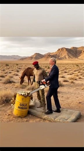 Trump cutting the drum with chain Saw comedy scene 🤪#shortsfeed #satire #comedy