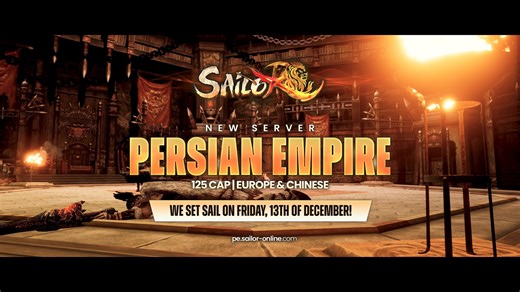 🕌📯𝐍𝐄𝐖 𝐒𝐞𝐫𝐯𝐞𝐫: Persian Empire | 125 CAP is coming! 🎥Persian Empire's cinematic trailer will be released this Sunday, stay tuned! 🔹𝐃𝐢𝐬𝐜𝐨𝐫𝐝 𝐒𝐞𝐫𝐯𝐞𝐫: discord.gg/sailoronline | Sailor Online
