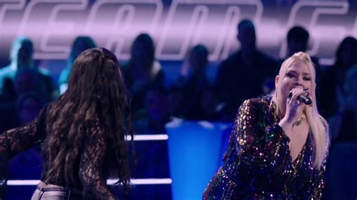 Besties Frankie Torres and Gabrielle Zabosky go head-to-head singing "Never Tear Us Apart." 💔 The Voice is streaming now on Peacock TV. | The Voice
