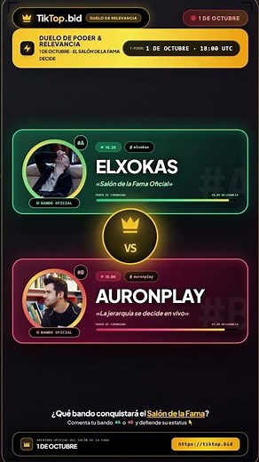 Duelo ElXokas VS Auronplay | Salón de la Fama #Shorts
