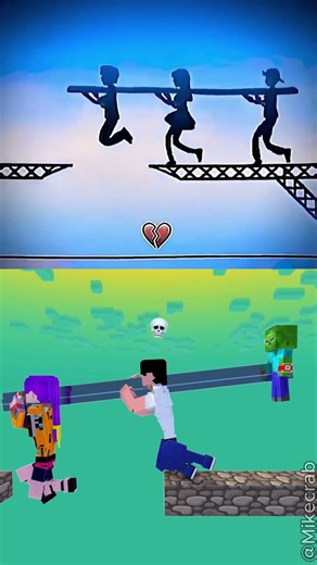 300 IQ Teamwork: 360° Twist! 🔥😈 #minecraft #shorts #sigma