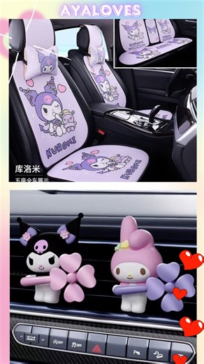 Kawaii Sanrio Car Setup ✨ Cute Aesthetic Accessories #Shorts #sanrio #mymelody #kuromi #kawaii