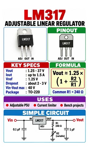 LM317 - Adjustable Voltage Regulator