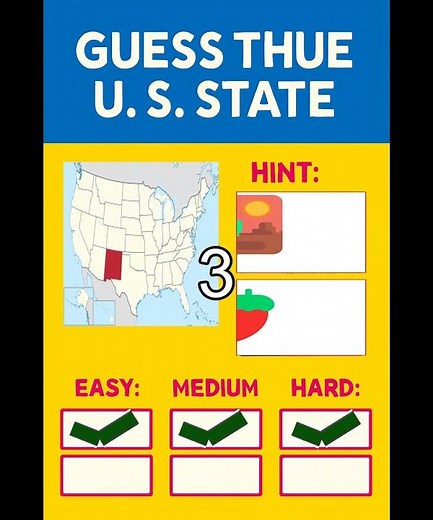 🇺🇸 US States Challenge: Can You Guess Them All? Mixed Difficulty 🧠