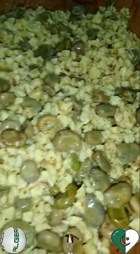 Un plat traditionnel algérien fait à partir de miettes de galette et de fèves fraîches un vrai régal